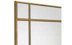 Gold 9-Panel Window Style Square Mirror - 80cm