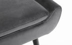 Gaudi Curled Base Sofabed - Grey Velvet
