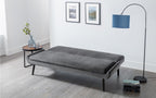 Gaudi Curled Base Sofabed - Grey Velvet