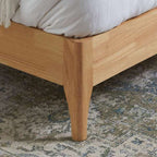 Boucle Upholstered Winged Bed Frame - Double/King
