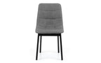 Hayden Panelled Dining Chair - Grey Linen