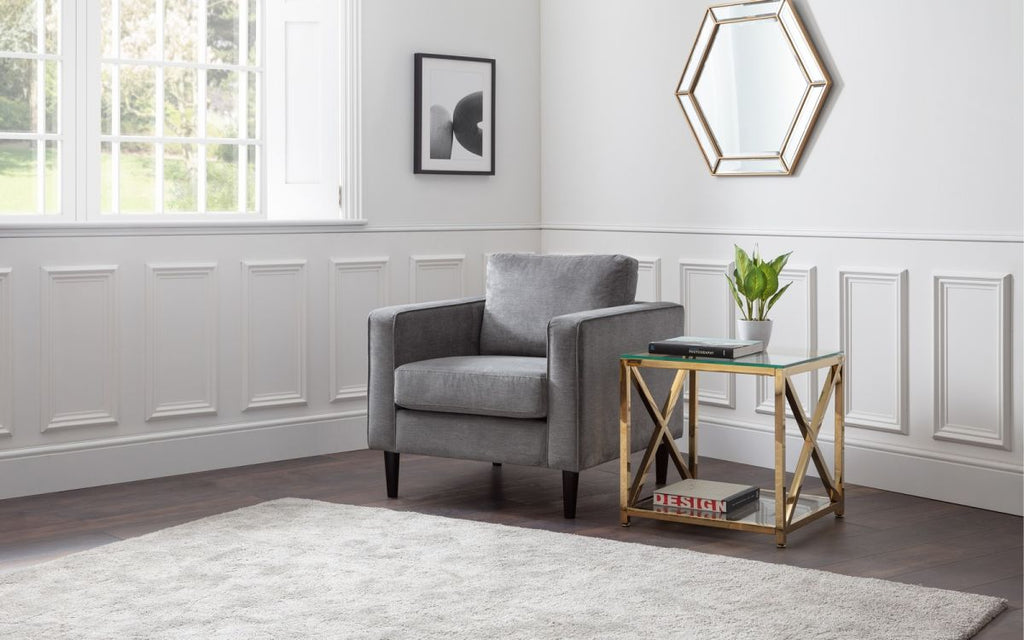 Hayward Armchair - Grey Chenille