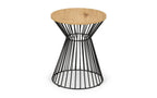 Jersey Round Wire Lamp Table - Oak