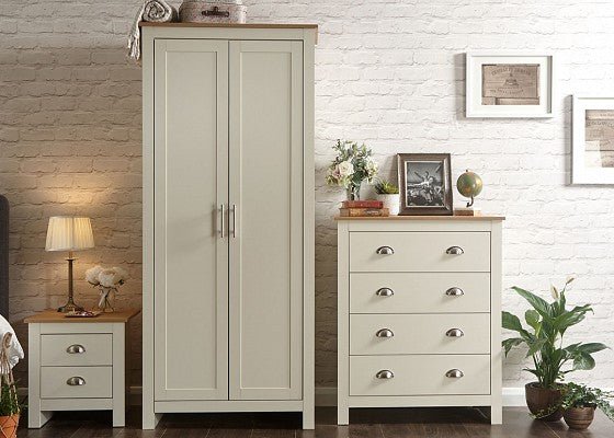 Lancaster 3 Piece Bedroom Set - Cream