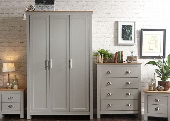 Lancaster 4 Piece Bedroom Set - Grey
