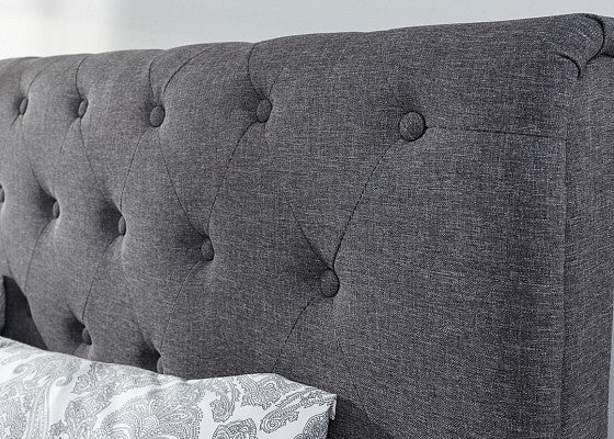 Layla Ottoman Bed - Charcoal Grey