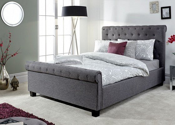 Layla Ottoman Bed - Charcoal Grey
