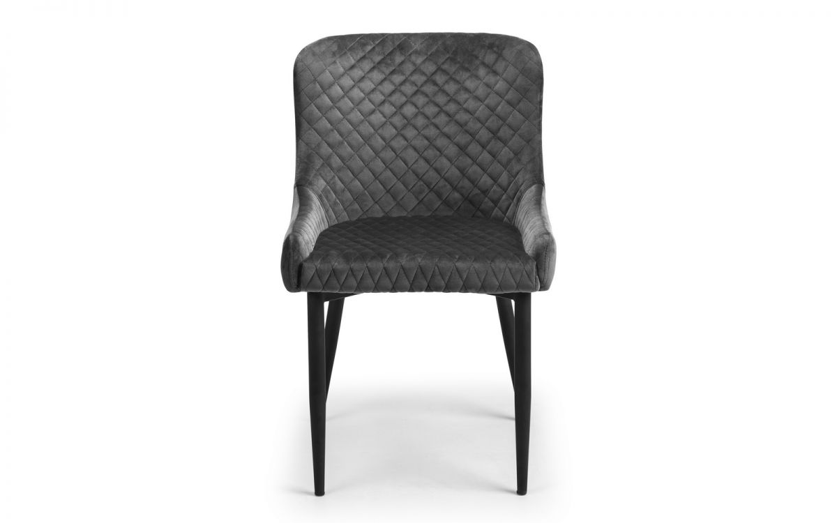 Luxe Velvet Dining Chair - Grey