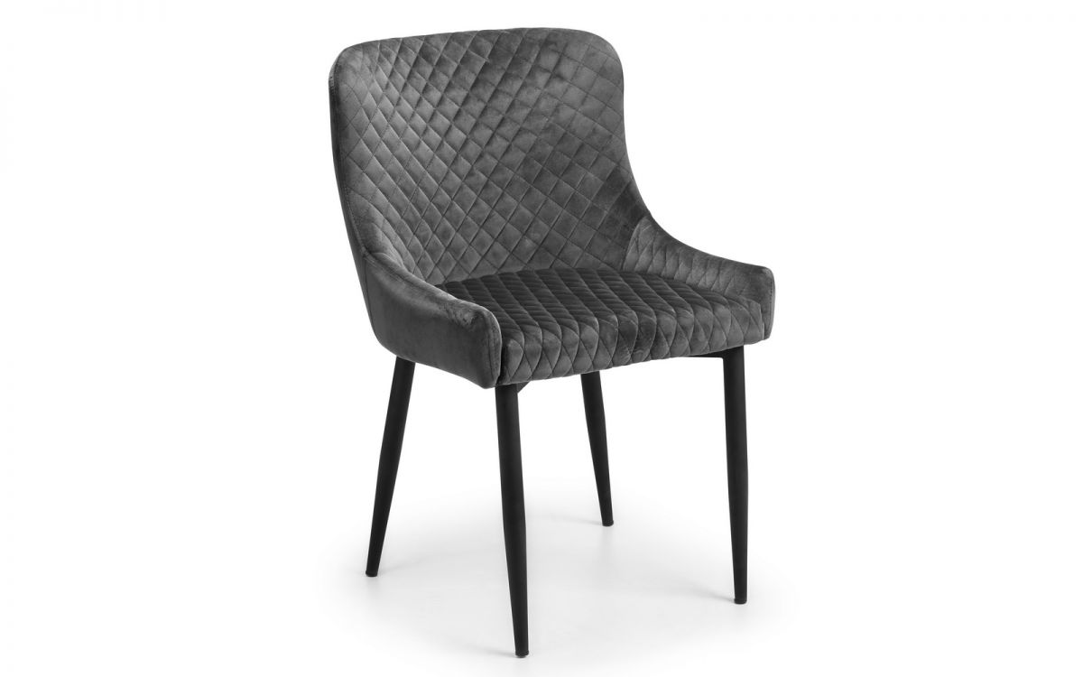 Luxe Velvet Dining Chair - Grey