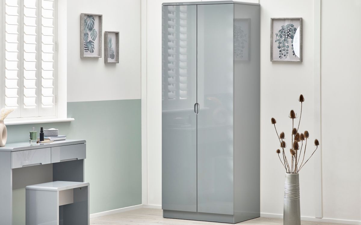 Manhattan 2 Door Wardrobe - Grey