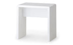 White High Gloss Dressing Stool