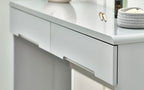 2 Drawer Dressing Table - Grey High Gloss