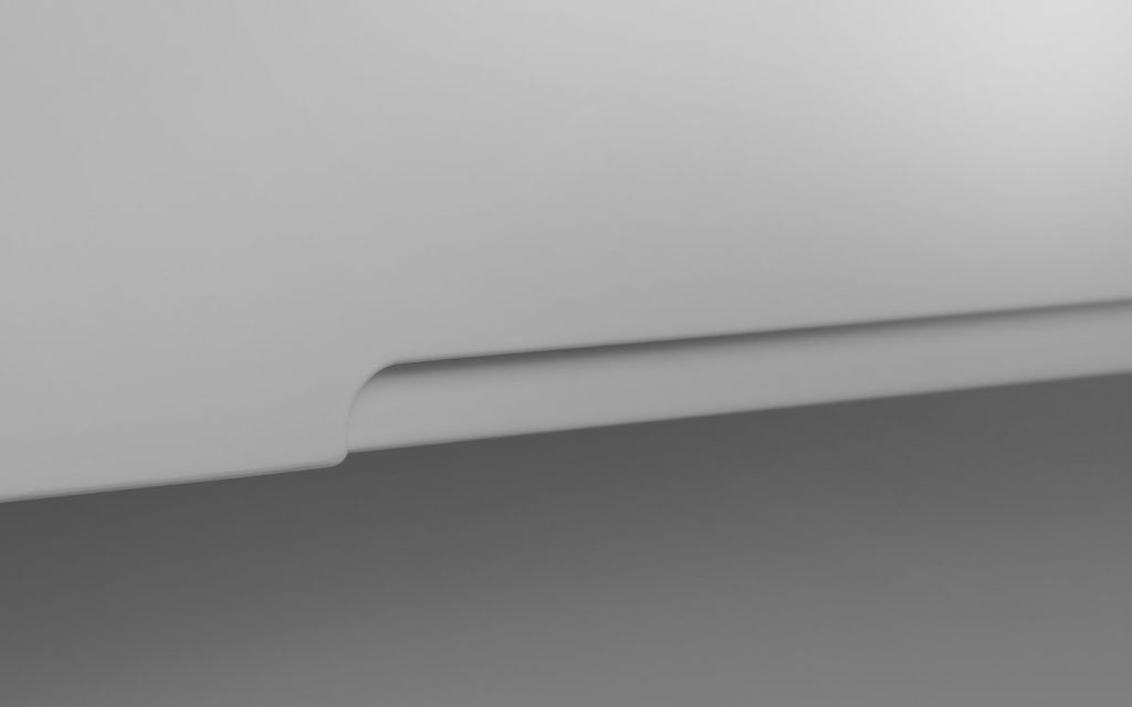 2 Drawer Dressing Table - Grey High Gloss