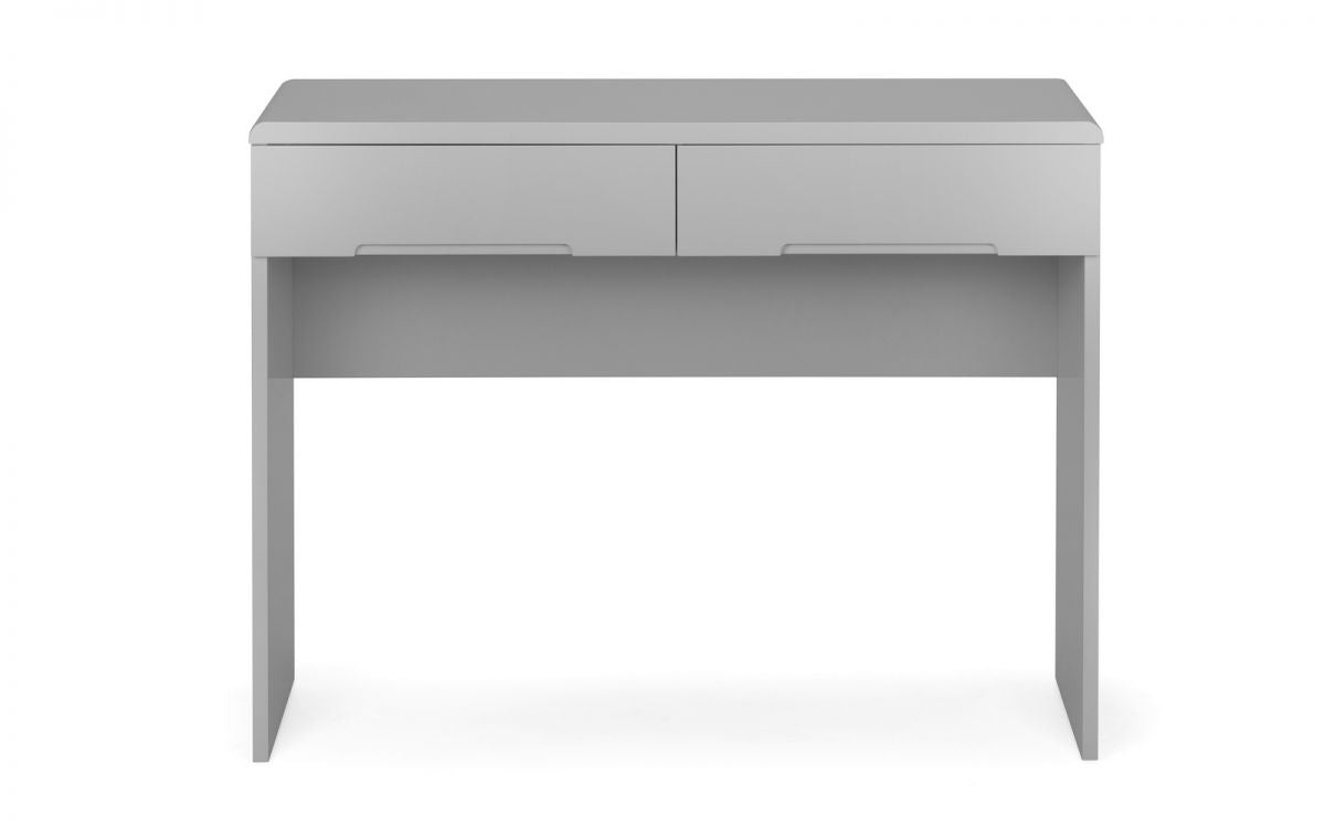 2 Drawer Dressing Table - Grey High Gloss