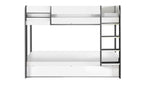 Charcoal & White Bunk Bed with Pull-Out Trundle
