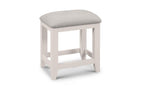 Elephant Grey Oak Dressing Stool with Upholstered Seat