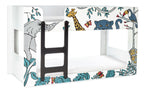 Animal Print Bunk Bed with Ladder - Twin
