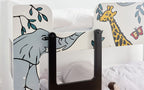 Animal Print Bunk Bed with Ladder - Twin
