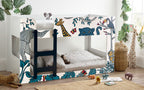 Animal Print Bunk Bed with Ladder - Twin