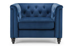Sandringham Chair - Blue Velvet