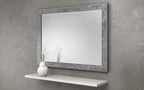 Silver Glass Fragment Wall Mirror - 110cm x 80cm