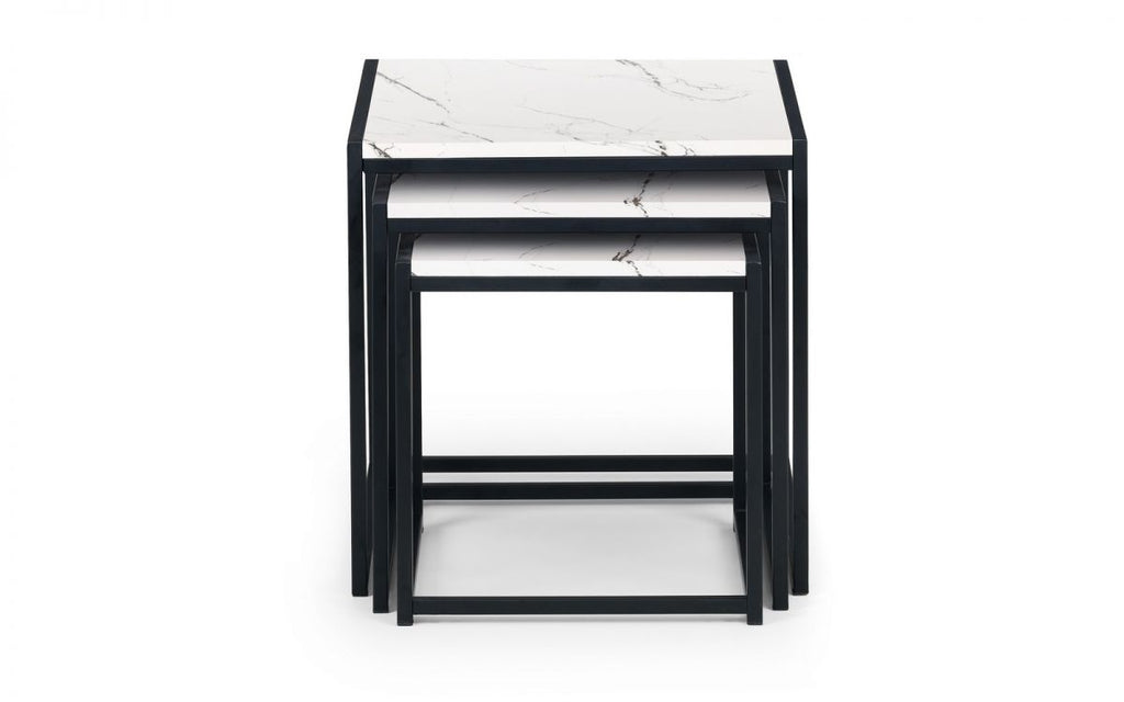 Tribeca Nest of Tables - White Marble