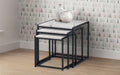 Tribeca Nest of Tables - White Marble