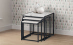 Tribeca Nest of Tables - White Marble