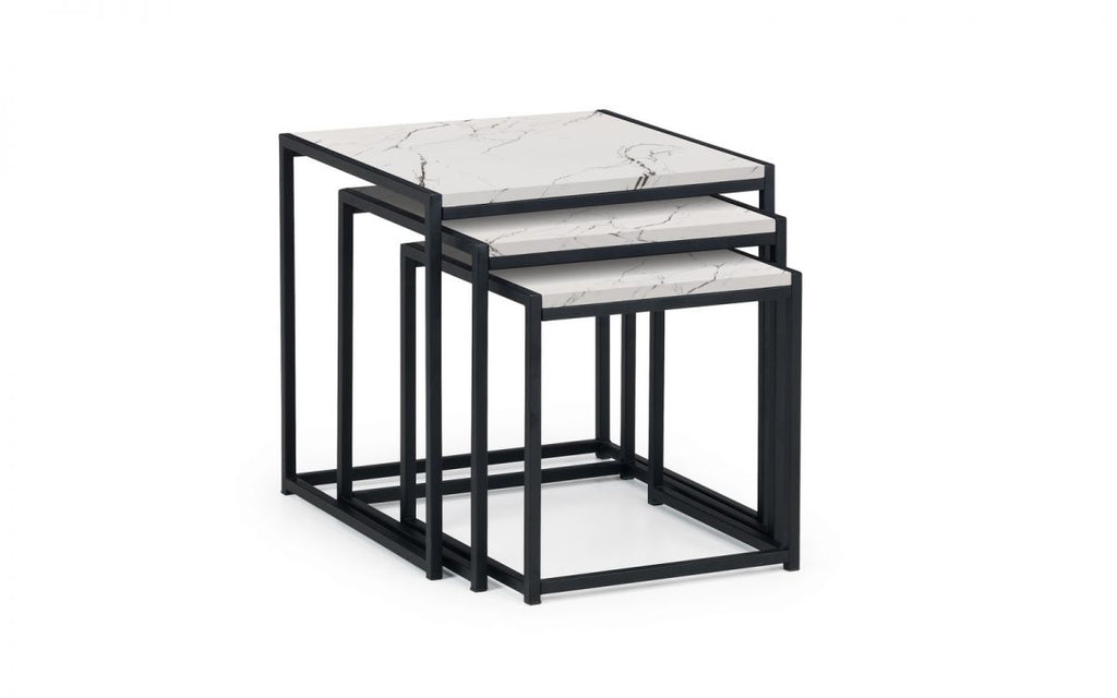 Tribeca Nest of Tables - White Marble
