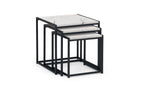 Tribeca Nest of Tables - White Marble